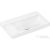 Hansgrohe XELU Q 80x48 cm-es csiszolt aljú, beépíthető, csaplyuk nélküli mosdó balos pulttal, Smartclean bevonattal, fehér 61035450
