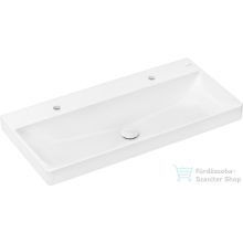   Hansgrohe XELU Q Smartclean 100x48 cm-es fali mosdó 2 csaplyukkal,túlfolyó nélkül,fehér 61037450