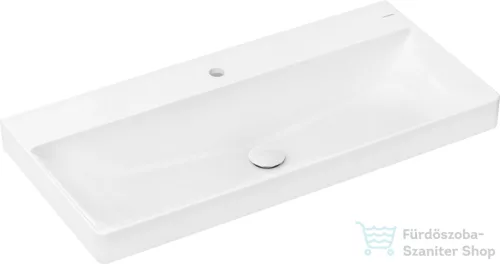 Hansgrohe XELU Q 100x48 cm-es pultra ültethető mosdó Smartclean bevonattal, fehér 61039450