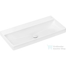   Hansgrohe XELU Q 100x48 cm-es pultra ültethető mosdó csaplyuk nélkül, Smartclean bevonattal, fehér 61041450