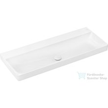  Hansgrohe XELU Q 120x48 cm-es pultra ültethető, csaplyuk nélküli mosdó Smartclean bevonattal, fehér 61045450