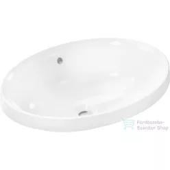   Hansrohe XUNIVA D 55x40 cm-es beépíthető mosdó Smartclean mázzal,fehér 61058450