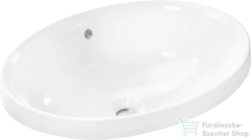 Hansrohe XUNIVA D 55x40 cm-es beépíthető mosdó Smartclean mázzal,fehér 61058450