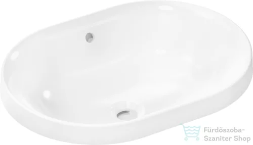 Hansrohe XUNIVA U 55x40 cm-es beépíthető mosdó Smartclean mázzal,fehér 61062450