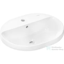   Hansrohe XUNIVA U 55x45 cm-es beépíthető mosdó Smartclean mázzal,fehér 61064450