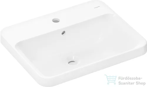Hansrohe XUNIVA Q 55x45 cm-es beépíthető mosdó Smartclean mázzal,fehér 61068450
