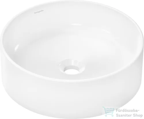 Hansgrohe XUNIVA S 40 cm-es pultra ültethető mosdó csaplyuk-és túlfolyó nélkül,Smartclean bevonattal,fehér 61071450