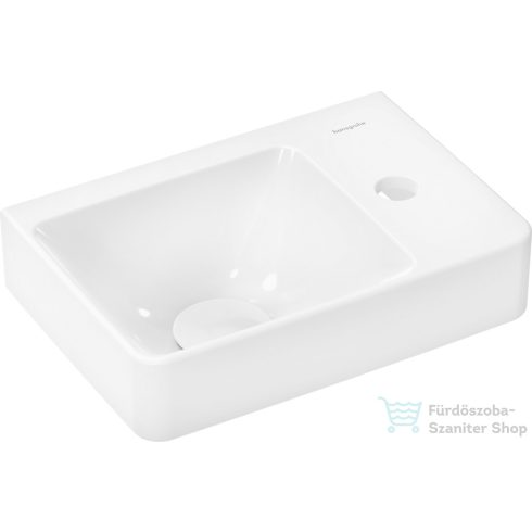 Hansgrohe XELU Q Smartclean 36x25 cm-es fali mosdó jobb oldali csaplyukkal,fehér 61084450