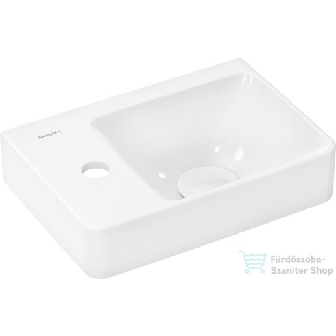 Hansgrohe XELU Q Smartclean 36x25 cm-es fali mosdó bal oldali csaplyukkal,fehér 61085450