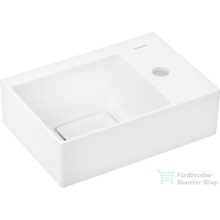   Hansgrohe XEVOLOS E Smartclean 36x25 cm-es fali mosdó jobb oldali csaplyukkal,nem zárható leeresztővel,fehér 61086450
