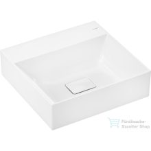   Hansgrohe XEVOLOS E Smartclean 50x48 cm-es csiszolt aljú mosdó csaplyuk nélkül,nem zárható leeresztővel,fehér 61091450