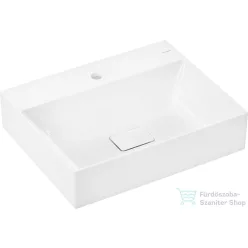   Hansgrohe XEVOLOS E Smartclean 60x48 cm-es pultra ültethető mosdó nem zárható leeresztővel,fehér 61094450