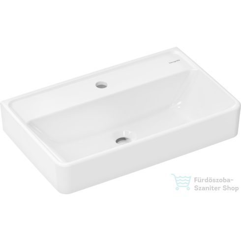 Hansgrohe XANUIA Q Compact 60x37 cm-es mosdó túlfolyó nélkül, Smartclean felülettel, fehér 61126450