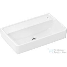   Hansgrohe XANUIA Q Compact 60x37 cm-es mosdó csaplyuk-és túlfolyó nélkül, Smartclean bevonattal, fehér 61127450