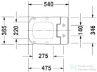 Duravit SenSowash Slim WC tető Happy D.2-höz 611300002304300 ( 611300 )