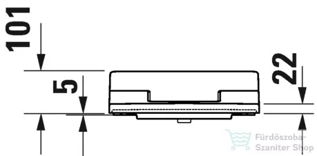 Duravit SenSowash Slim WC tető Viu-hoz 611600002304300 ( 611600 )