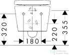 Hansgrohe ELUPURA S perem nélküli függesztett wc soft close ülőkével, Smartclean felülettel, fehér 61186450