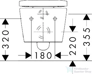Hansgrohe ELUPURA S perem nélküli függesztett wc soft close ülőkével, Smartclean felülettel, fehér 61186450