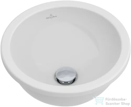Villeroy & Boch Loop & Friends 39cm-es beépíthető mosdó túlfolyóval, csaplyuk nélkül 6140 39 01 ( 61403901 )