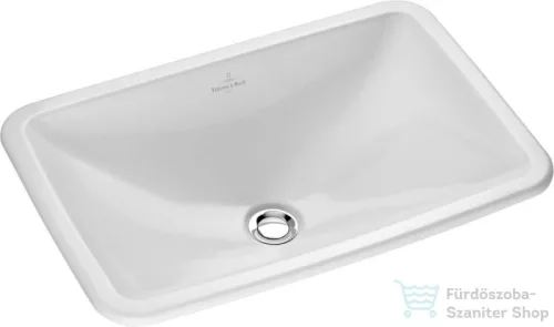 Villeroy & Boch Loop & Friends 60x40,5 beépíthető mosdó túlfolyóval, csaplyuk nélkül 6145 00 01 ( 61450001 )