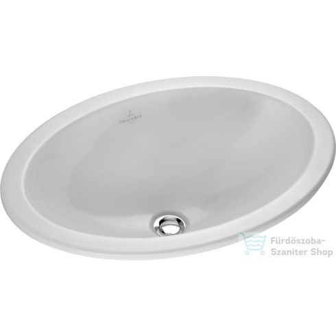 Villeroy & Boch Loop & Friends 50,5x36 beépíthető mosdó túlfolyóval, csaplyuk nélkül 6155 10 01 ( 61551001 )