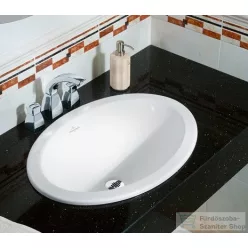   Villeroy & Boch Loop & Friends 57x41 beépíthető mosdó túlfolyóval, csaplyuk nélkül 6155 20 01 ( 61552001 )