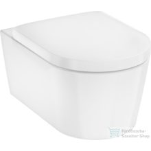   Hansgrohe ELUPURA S perem nélküli függesztett wc Aquafall Flush öblítéssel,lecsapódásgátós wc ülőkével,fehér 62021450