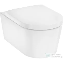   Hansgrohe ELUPURA S perem nélküli függesztett wc Aquafall Flush öblítéssel,lecsapódásgátós wc ülőkével,fehér 62021450