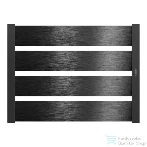 Schock szálcsiszolt fekete rozsdamentes acél edénycsepegtető 480 x 336 x 12 mm 629725S