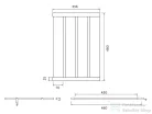 Schock szálcsiszolt fekete rozsdamentes acél edénycsepegtető 480 x 336 x 12 mm 629725S