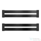 Schock szálcsiszolt fekete rozsdamentes acél edénycsepegtető szett 392 x 80 x 12 mm 629738S