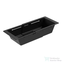   Schock perforált műanyag állítható tálka 403/494 x 180 x 89 mm, fekete 629739