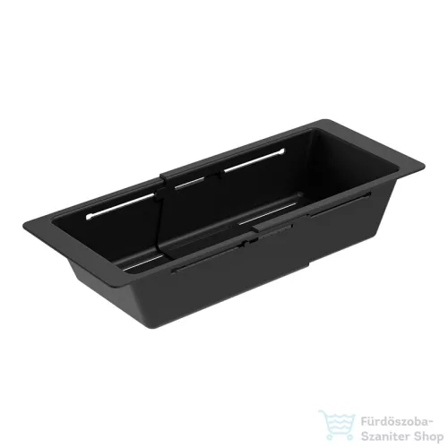 Schock perforált műanyag állítható tálka 403/494 x 180 x 89 mm, fekete 629739