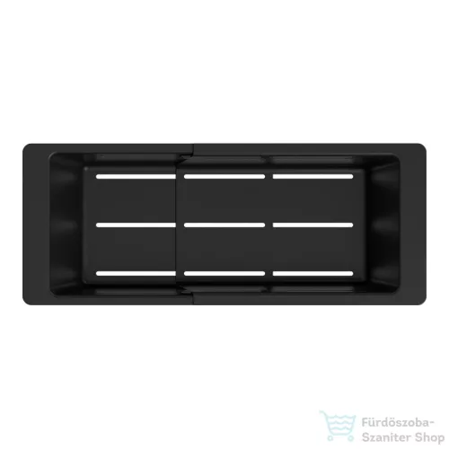 Schock perforált műanyag állítható tálka 403/494 x 180 x 89 mm, fekete 629739