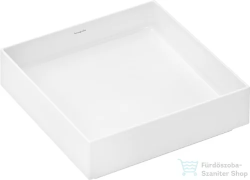 Hansgrohe XUNIVA EVO E 40x40 cm-es pultra ültethető mosdó Smartclean HygieneEffect bevonattal,fehér 63007450