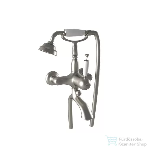 Bugnatese OXFORD Kádcsaptelep szettel, zuhanytartó nélkül, szálcsiszolt nikkel színben 6300NS