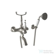   Bugnatese OXFORD Kádcsaptelep, zuhanyszettel, szálcsiszolt nikkel színben 6302NS