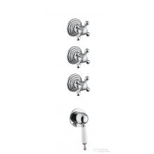   Bugnatese OXFORD Fal alatti 3 állású zuhanyváltó csempeszeleppel króm színben 6307CR