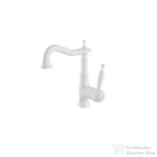   Bugnatese OXFORD mosdó csaptelep, klik klak leeresztővel, matt fehér 6313SCBI