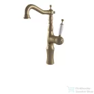 Bugnatese OXFORD magasított mosdó csaptelep, automata leeresztővel, matt bronz 6317BO