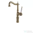 Bugnatese OXFORD magasított mosdó csaptelep, automata leeresztővel, bronz 6317BR