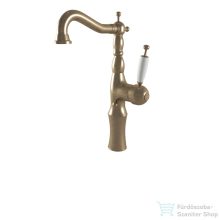   Bugnatese OXFORD magasított mosdó csaptelep, automata leeresztővel, bronz 6317BR