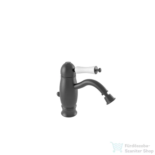 Bugnatese OXFORD Alacsony bidet csaptelep leeresztővel, matt fekete színben 6325NE