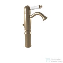   Bugnatese OXFORD magasított mosdó csaptelep, automata leeresztővel, bronz 6327BR