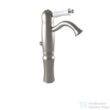   Bugnatese OXFORD magasított mosdó csaptelep, automata leeresztővel, szálcsiszolt nikkel 6327NS