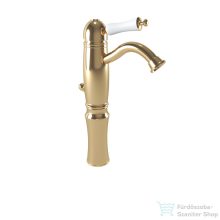   Bugnatese OXFORD magasított mosdó csaptelep automata leeresztővel,sárgaréz 6327ON