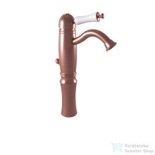   Bugnatese OXFORD magasított mosdó csaptelep, automata leeresztővel, réz 6327RA