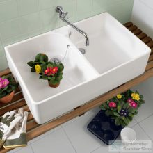   Villeroy & Boch O.Novo 79,5x51cm-es kétrészes mosogatómedence 6331 00 01 ( 63310001 )