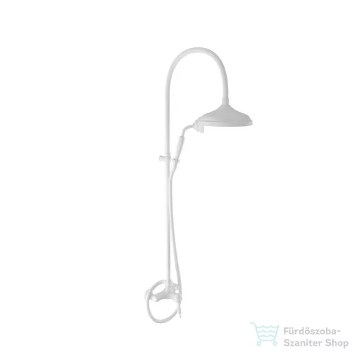 Bugnatese OXFORD zuhanyrendszer 20 cm-es fejzuhannyal,zuhanyszettel,matt fehér 6336CBI