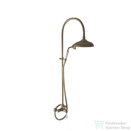 Bugnatese OXFORD zuhanyrendszer 20 cm-es fejzuhannyal,zuhanyszettel,matt bronz 6336CBO
